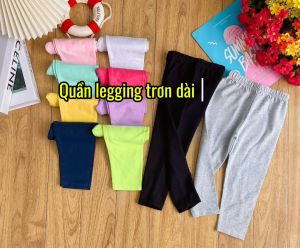 [HCM][10 PHÂN LOẠI MÀU ĐẸP] QUẦN DÀI TRƠN/LEGGING TRƠN THUN COTTON 4 CHIỀU XUẤT DƯ CHO BÉ GÁI 9-20KG (GIÁ 1 CÁI)
