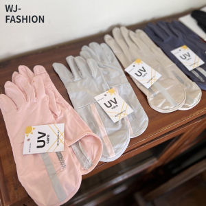 【WJ】Japanese Ice Silk Sunscreen Gloves Summer outdoor cycling UV resistant gloves for women