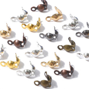 ห่วงโซ่ลูกบอลคาลอตเต้ปลายสายรัดส่วนประกอบขั้วต่อลูกปัด 100 พีซีเอส คอนเนคเตอร์สำหรับการทำเครื่องประดับ สร้างสร้างสร้างสูงสูงสูง คลินิก คลินิกคลินิก