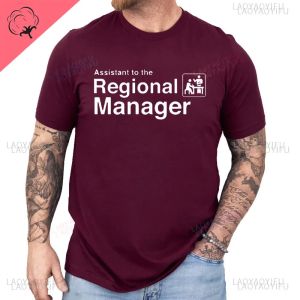 Funny Office T-shirt Assistant To The Regional Manager Graphic T Shirt Hipster Streetwear Short Sleeve Men Women Cotton Tee Tops