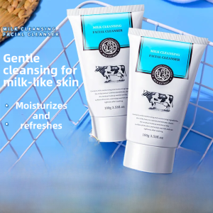 Milky Deep Cleansing Dual-Function Facial Wash for Women Pore Shrinking Makeup Removal Moisturizing And Cleaning Beauty Skincare