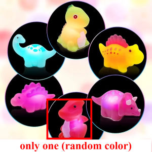 1/6Pcs Dinosaur Baby Bath Toys Light-Up Floating Bath Toys Set For Boys Girls Children Preschool Bathtub Bathroom Toy