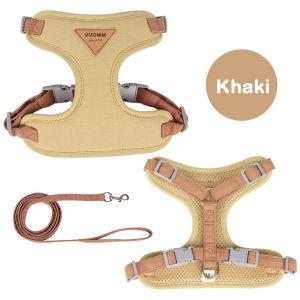Puppy Harness and Leash Set Breathable Pet Harness for Small and Medium-Sized Dogs and Cats French Bulldog Chihuahua Poodle Pet Supplies