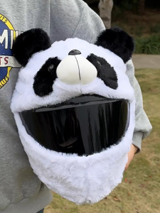✅Original fast delivery✅Motorcycle Helmet Cover Cartoon Plush Helmets Hat With Crazy Large Flexible Ears Funny Helmet Protective Case For Riding