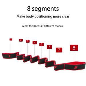 Fitness Exercise Yoga Rally Belt with Scale for Girls Elasticity Latin Dance Stretching Ring Fitness Exercise Resistance Belt