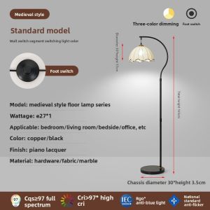 Ruijie | Vintage Bedside Shelf Integrated Lamp