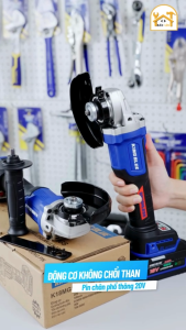 Máy Mài Góc 18V KingBlue K18MGS Công tắc trượt Động cơ không chổi than Chân pin phổ thông - Hàng chính hãng.