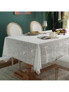 Rectangular Cotton Linen Tablecloth European Style Home Use Tea Table Cloth Dining Table Cover Artistic ness Non-Slip