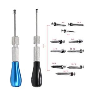 PIORPOY 10Pcs Dental Orthodontic Micro Implants Mini Screw Orthodontic TAD System for Braces Sizes 1.4-2.0mm Dental Implant Tool
