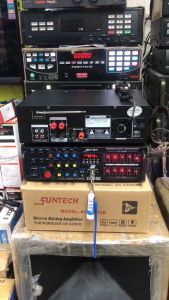 SUNTECH/HOMEVISION DIGITAL MIXING AMPLIFIER W/ BLUETOOTH/FM/USB INPUT FREE PLATINUM MIC