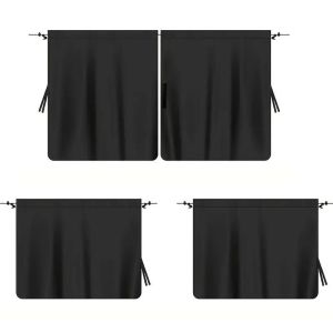 Car Privacy Curtains Set Air Conditioning Divider Curtain Front And Rear Seats & Side Windows UV Protection Sun Shade Isolation
