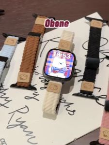 Corduroy Strap for iwatch series 1 2 3 4 5 6 7 8 9 10 SE Ultra