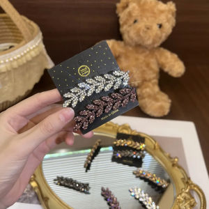 Exquisite Wheat Duckbill Clip South Korea Rhinestone Barrettes Bangs Ladies Side Hairpin Female 2024 New Arrival Classy