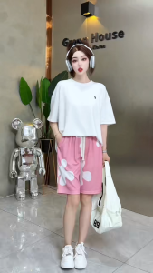 Always Home_Youpik กางเกงขาสั้นผู้หญิงเเฟชั่นใหม่ พิมพ์ลายกราฟิก สีสันสดใส ขนาดฟรีไซร์ เนื้อผ้าดีระบายอากาศได้ดี เหมาะกับฤดูร้อน ราคาสุดพิเศษ สินค้าพร้อมจัดส่งQC-DK8027