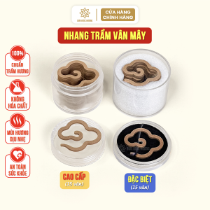 Nhang vân mây trầm hương tự nhiên Sơn Mộc Hương nén nguyên chất hương thơm ngọt sâu lắng thư giãn