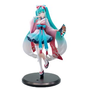 Bandai | Anime Hatsune Miku Neo Tokyo Series Kimono Figure Figures Car Ornaments Modern China Style PVC Model Toy Birthday Gifts In Stock