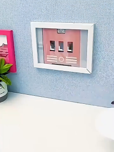 Giá đỡ treo trang sức để bàn hình sừng hươu màu trắng đen bằng nhựa đơn giản OT15