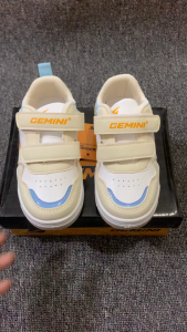 Sepatu Sneakers Anak Gemini Coco Beige Sepatu Anak Perempuan Rekat