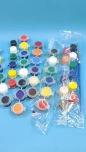 💎💫GROCELY💫💎 1 SET CAT LUKIS AKRILIK MINI UKURAN 3ML ISI 6 12 DAN 18 WARNA-WARNI FREE KUAS / CAT LUKIS MINI / CAT AKRILIK KANVAS / ACRYLIC PAINT 6 & 12 COLORS