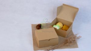 [25 PCS] Snack Box 14x12 Kraft Dus Kue Box Snack Kotak Donat Bolu Isi 25PCS