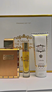 The kingdom Man Fragrance Gift Set 100ML +12ML + Shower Gel By Hassan Mart