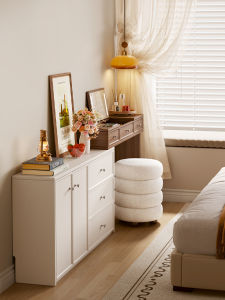 ZUNTONGGE | Minimalist Wabi-sabi Style Dressing Table with Drawer Storage for Bedroom