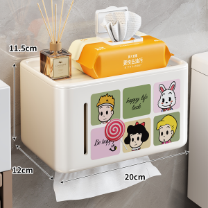 Toilet Paper Holder Organizer Wall Mount