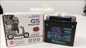 Aki Motor GS Astra GTZ6V & Aki Kering Untuk Beat Vario PCX CBR Nmax