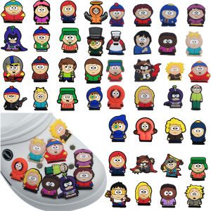 16-100Pcs Cute South Cartoon Park Series PVC Shoe Accessories Detachable Waterproof DIY Shoe Decorations Fashion Giftsts