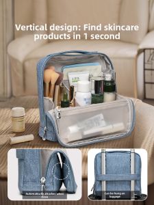 Large Capacity Travel Cosmetic Organizer Hanging Toiletry Bag