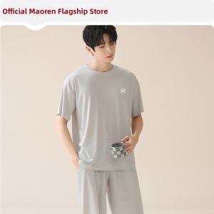 MiiOW | Ice Silk Cool Summer Mens Sleepwear Lightweight Loose Set
