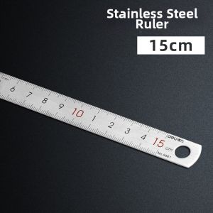 deli | Student Measuring Drawing Steel Rulers Combination Set for Multiple Lines