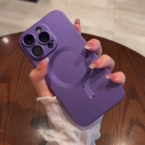 Skin friendly สีโลหะ matte คล้ายกับสีเมทัลลิก เลนส์ป้องกันกรณี เคสไอโฟน For iPhone 16 15 14 13 12 เคส ไอโฟน11pro max โปร แม็กซ์ #26