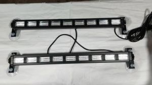 2" X 17" RGB WARNING LIGHT 12V-24V LED WITH SHIELD WARNING LAMP