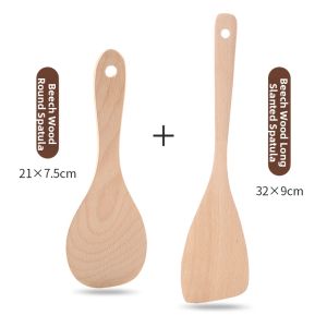 Heat Resistant Wooden Kitchen Utensils