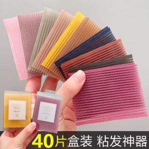 Colorful Magic Tape Hair Accessories for Women Kids Adults Hair Grooming Stickers Easy to Use Hair Strips Fashionable Hair Decorations