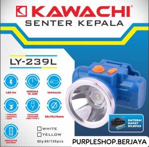 Senter Kepala Kawachi 9W 9Watt Baterai bongkar pasang LY 239L