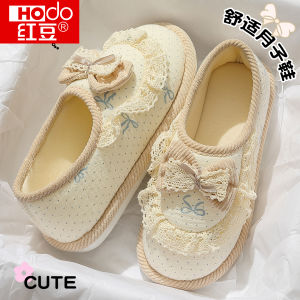 Giày Đi Trong Nhà Cho Bà Bầu Hodo Red Bean October 2025 Giày Đế Mềm Chống Trượt Giày Đế Bằng Đế PVC Giày Đế Mềm Thoải Mái