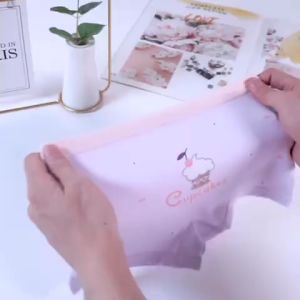NIBIRU Celana Dalam Anak Perempuan Segitiga 3-10 Tahun Murah Harga Grosir Katun Premium 3255 Motif Animal Berry 2Pcs