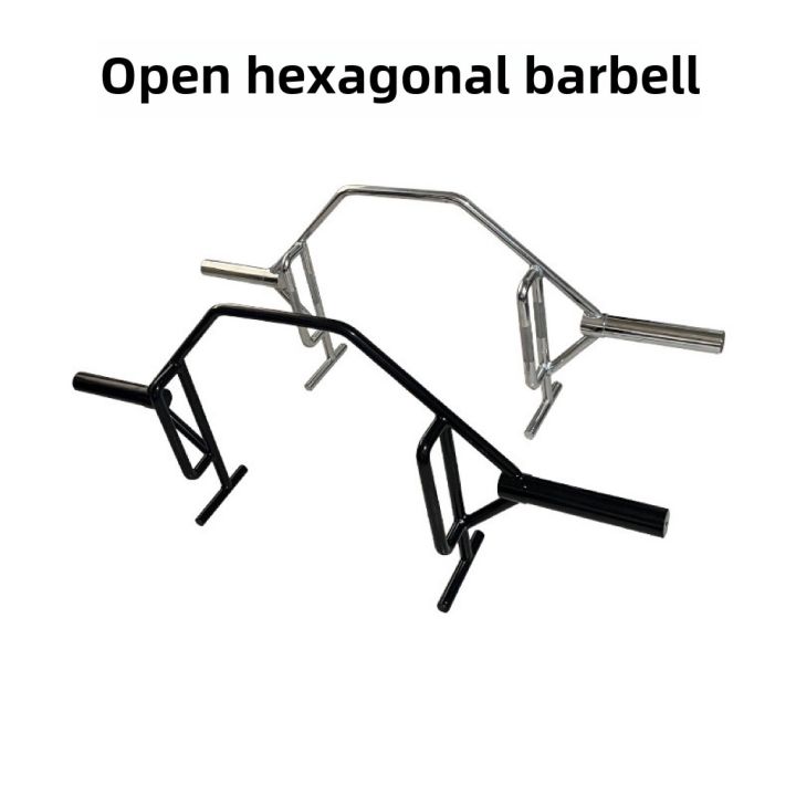 Hexagonal Barbell Bar Opening Black Hard Pull Squat Shrug Professional Olympic Pole Gym Indoor Sports Fitness Equipment