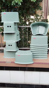 6 Pcs Kursi Pendek / Bangku Pendek Plastik Serbaguna