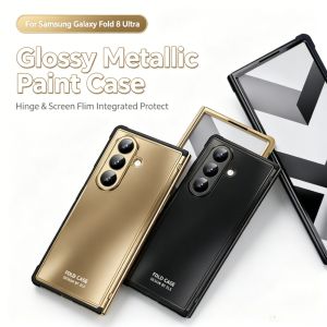Hih-end Plating Glossy Hinge &Screen Flim Integrated Full-protect Case For Samsung Galaxy Z Fold 8 Ultra 7 5G Shockproof Cover