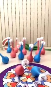 Bàn chải đánh răng cho bé bàn chải đánh răng trẻ em bàn chải đánh răng 3 mặt lông mềm 360độ thiết kế lật đật dễ thương - Life Style 4U