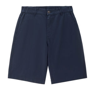 Giordano | Cotton Linen Half Elastic Waist Straight Short Pants
