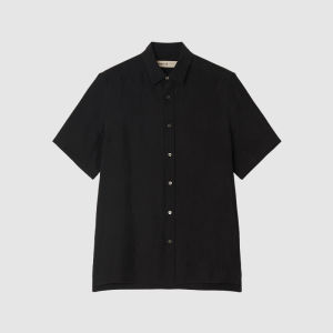 ICICLE | Sanded Texture Silk Mens Short Sleeve Shirt