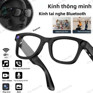 Kính Thông Minh AI Camera HD Đèn LED Điều Hướng Thông Minh Cuộc Gọi Bluetooth Kính Râm Dành Cho Thể Thao Ngoài Trời Quay Video Phát Nhạc
