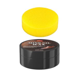 IFUBO 50g Mink Oil Wax for Leather Restorative Polish Stain Protection Leather Conditioner for Shoes Bags Furniture