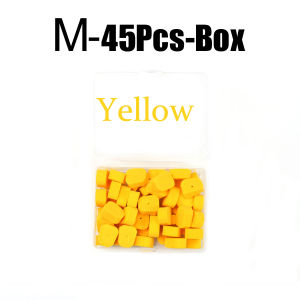 Topranc 45Pcs/Boxed Carp Fishing EVA Corn Shape Foam Pop Up Beads High Buoyancy Anti-Bottom Bait for Zig Rig Fishing