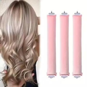 3PCS/set Hair Roller Heatless Curling Rod Headband Hair Rollers Hair Claw Clip Lazy Curler Silk Curl