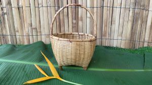 ตระกร้าจิ๋ว สานด้วยไม้ไผ่ขนาดเล็ก น่ารัก